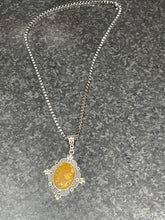 Load image into Gallery viewer, Ladies 925 Silver Plated Ethnic Wooden Jasper Handmade Pendant of 2.5" Necklace
