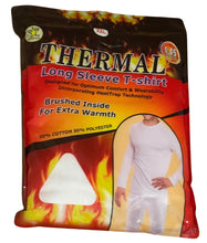 Load image into Gallery viewer, Mens White Thermal Long Sleeved Underwear Top