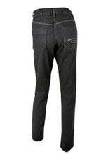 Load image into Gallery viewer, Ladies Ms Mode Black Denim Crinkle Effect Straight Leg Plus Size Jeans