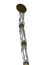 Load image into Gallery viewer, Ladies Silver Faux Leather Plaid Wide Brass Gold Round Pin Buckle Waist Woven Belt