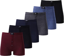 Load image into Gallery viewer, Mens Boxers High Impact Cotton Blend Underwear 3 Pack Briefs Trunks