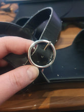 Load image into Gallery viewer, 6 Pce 1.57" Silver Round Center Bar Single Prong Strap Pin Belt Buckle For Belts