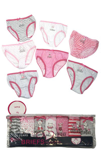 Girls Knickers Pack Of 7 Days Week Cotton Blend Underpants