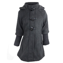 Load image into Gallery viewer, Girls Brave Soul Hooded Fully Lined Knitted Ribbed Sleeves Winter Coats