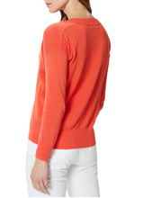 Load image into Gallery viewer, Ladies Coral Pure Cotton Wide Ribbed V-Neck Jumpers