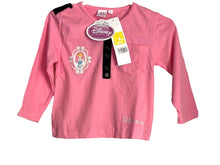 Load image into Gallery viewer, Girls Disney Princess Pink Buttoned Pocket Longsleeve Top
