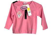 Load image into Gallery viewer, Girls Disney Princess Pink Buttoned Pocket Longsleeve Top