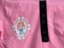 Load image into Gallery viewer, Girls Disney Princess Pink Buttoned Pocket Longsleeve Top