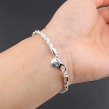 Load image into Gallery viewer, Ladies Gents 925 Sterling Silver Twisted Rope 4MM Chain Bracelets