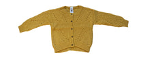 Load image into Gallery viewer, Girls Mustard Soft Knitted Button Down Long Sleeve Cardigan