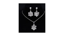 Load image into Gallery viewer, Ladies Silver Stars Cutout Hollow Layered Necklace Sets