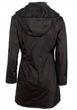 Load image into Gallery viewer, GIRLS BLACK BLUSH DETACHABLE HOOD RAINPROOF WINTER COAT