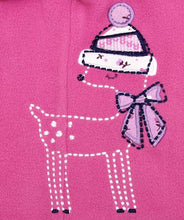 Load image into Gallery viewer, Baby Girls Pink Multi Abstract Print Embroidery Motif Hooded Fleece Light Jacket