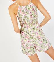 Load image into Gallery viewer, Ladies Light Green Multi Floral Strappy Cami Playsuit