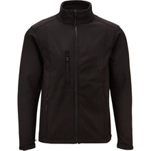 Load image into Gallery viewer, Mens Black / Navy Softshell Fleece Lined Water Repellent Jackets