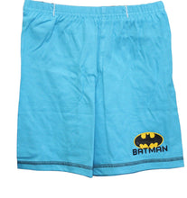 Load image into Gallery viewer, Boys Batman Blue & Black Short Sleeve Top & Shorts Summer Pyjamas Sets