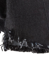 Load image into Gallery viewer, Ladies Black High Waisted Skinny Frayed Hem Stretchy Denim Jeans