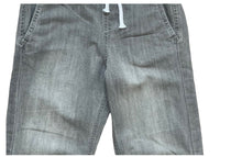 Load image into Gallery viewer, Boys Dark Denim Elasticated Waist Slim Fit Cotton Cuffed Hem Jogger Denim Jeans