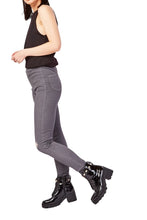 Load image into Gallery viewer, Ladies Ash Ankle High Waist Raw Hem Stretchy Denim Jeggings