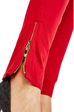 Load image into Gallery viewer, Ladies Brick Zipped Ankle Cuff Cotton Rich Smart Trousers