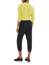 Load image into Gallery viewer, Ladies Navy 3/4 Bottoms Elasticated Waist Tie Joggers