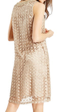 Load image into Gallery viewer, Ladies Gorgeous Black Silver Metallic Textured Sleeveless Mini Dress