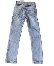 Load image into Gallery viewer, Girls Light Blue Wash Effect Stretchy Regular Fit Straight Leg Jeans