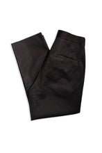 Load image into Gallery viewer, Ladies Black Mia Cropped Discreet Elasticated Waist Cotton Plus Size Trousers