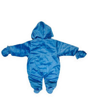 Load image into Gallery viewer, Baby Boys Blue Little Puppy Embroidery Padded Hooded Snowsuits