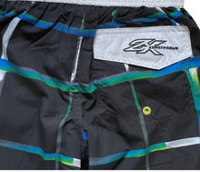 Load image into Gallery viewer, Boys Zero Xposur Black Check Bermuda Surf Swimming Shorts 8-20yrs