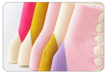 Load image into Gallery viewer, Girls Pink Multi Cherry Bunny Print No Seam Cuffs Pack of 5 Ankle Socks