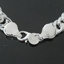 Load image into Gallery viewer, Ladies 925 Sterling Silver Solid Weave Chain Thick Bracelets
