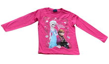 Load image into Gallery viewer, Girls Frozen Cerise Sisters Forever Cotton Long Sleeve Tunic Tops