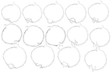 Load image into Gallery viewer, Ladies Girls Silver Stainless Steel Titatnium Single Letter Initial Bracelets