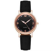 Load image into Gallery viewer, Ladies Girls Quartz Rose Gold Trim Stainless Steel Dial Crystal WristWatch