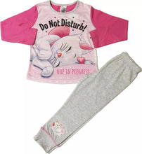 Load image into Gallery viewer, Girls Disney "Do Not Disturb" Cotton Long Sleeve Nightwear Pyjamas