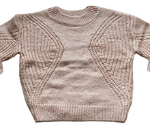 Load image into Gallery viewer, Girls Palamino Cable Knit Crew Ribbed Neck Long Sleeve Jumpers