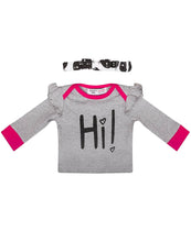 Load image into Gallery viewer, Baby Girls Minoti Top Elasticated Waist Pant & Matching Headband 3-Pce Set