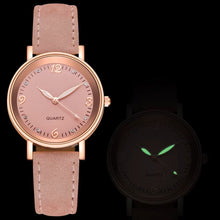 Load image into Gallery viewer, Ladies Girls Quartz Rose Gold Trim Stainless Steel Dial Crystal WristWatch
