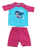 Load image into Gallery viewer, Girls Official Alive Blue & Pink Mermaid 3 Pce Swimsuits