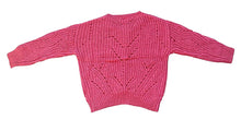 Load image into Gallery viewer, Girls Pink Soft Knitted Button Down Long Sleeve Cardigan