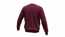 Load image into Gallery viewer, Mens Burgundy Soft Knitted Cotton Rich V-Neck Ribbed Long Sleeve Jumper
