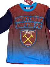 Load image into Gallery viewer, Boys Official West Ham United FC Football Hammers Pyjamas