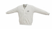 Load image into Gallery viewer, Mens Ivory Anti Blue Soft Knitted Cotton Rich Ribbed V-Neck Longsleeve Cardigan