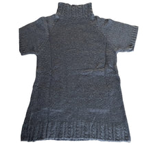 Load image into Gallery viewer, Girls Ribbed High Neck Knitted Cap Sleeve Tunic Jumper Top Dress