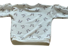Load image into Gallery viewer, Girls Toddlers White Bunny Head Prints Long Sleeve Frills Sweatshirts Tops