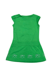 Load image into Gallery viewer, Girls Lime Green Kitty Cap Sleeve Top & Leggings Sets