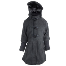 Load image into Gallery viewer, Girls Brave Soul Hooded Fully Lined Knitted Ribbed Sleeves Winter Coats