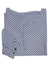 Load image into Gallery viewer, Ladies Disley Catriona Navy & White Leaf Print Blouse