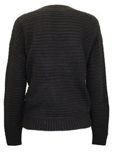Load image into Gallery viewer, Ladies Wide Ribbed Button Through Soft Knitted V-Neck Plus Size Cardigans